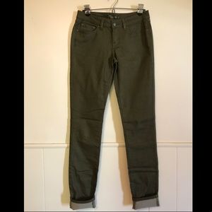 PrAna Kayla Jean in Olive size 26 tall